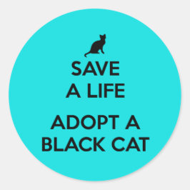 黒猫を飼う ラウンドシール