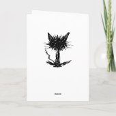 黒猫を驚かして下さい カード (裏面)