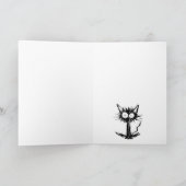 黒猫を驚かして下さい カード (内部)