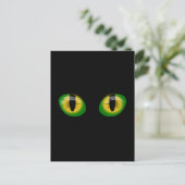 黒猫アイズ絵葉書 ポストカード (スタンド正面)