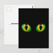 黒猫アイズ絵葉書 ポストカード (正面/裏面)