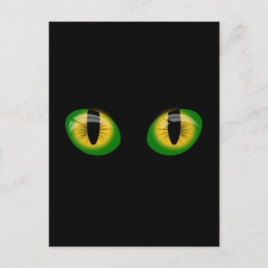 黒猫アイズ絵葉書 ポストカード (正面)