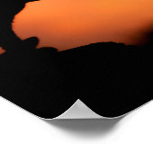 黒猫アットサンセットハロウィーン ポスター (角)