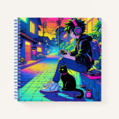 黒猫アニメゲーマー | ノートブック (正面)