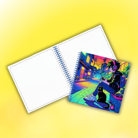 黒猫アニメゲーマー | ノートブック