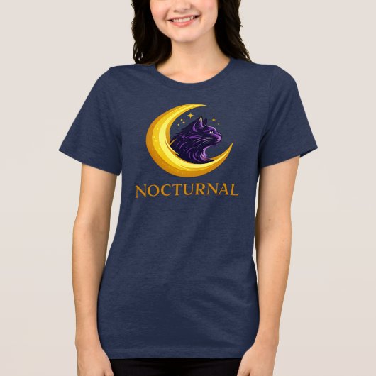 黒猫アート トライブレンドＴシャツ (正面)