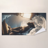 黒猫アート バスタオル (バスタオル)