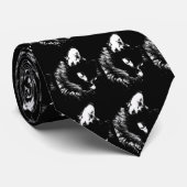 黒猫アーポップ・アートのト ネクタイ (ロール)