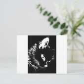 黒猫アーポップ・アートのト ポストカード (スタンド正面)