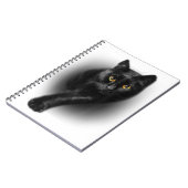 黒猫イエローアイキャッツ ノートブック (左側)
