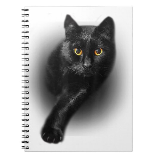 黒猫イエローアイキャッツ ノートブック (正面)