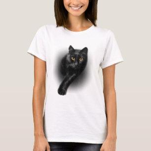 黒猫イエローアイキャッツ Tシャツ