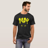 黒猫イエローアイズダークカワイイシンプルー猫 Tシャツ (正面フル)