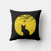 黒猫イエロームーン クッション (裏面)