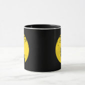 黒猫イエロームーン マグカップ (中央)
