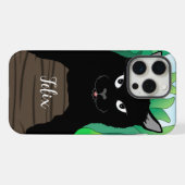 黒猫イラスト Case-Mate iPhoneケース iPhone 15 Pro Maxケース (裏面横)
