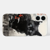 黒猫インク Case-Mate iPhoneケース (裏面 (横))