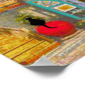 黒猫インコート・ヤード・ポスター ポスター (角)