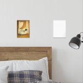 黒猫インザクローフット浴槽アートプリント (寝室)