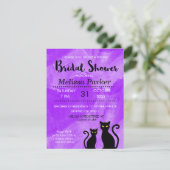 黒猫ウィッチーハロウィーンブライダルシャワーパーティー 招待状 (スタンド正面)