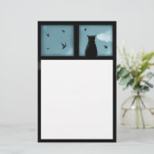 黒猫ウインドウアット天国 便箋 (スタンド正面)