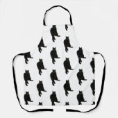 黒猫エプロン エプロン (正面)