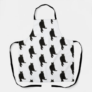 黒猫エプロン エプロン