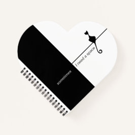 黒猫エレガントイラストレーションアートノート ノートブック