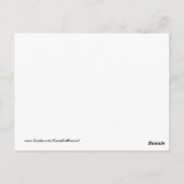 黒猫エレガント斑点 ポストカード (裏面)