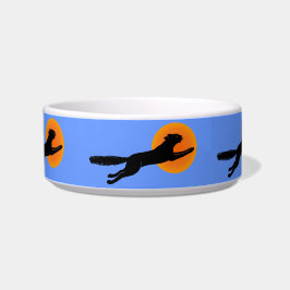 黒猫オレンジムーンキャットディッシュ ボウル