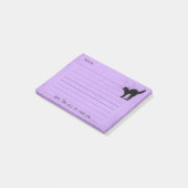 黒猫オンカスタムハロウィン紫ノートパッド: ポストイット (アングル)