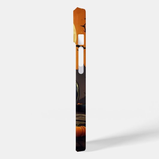 黒猫オンカボチャ Case-Mate iPhoneケース (裏面 / 左)