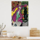 黒猫オンチェア2 ポスター (キッチン)