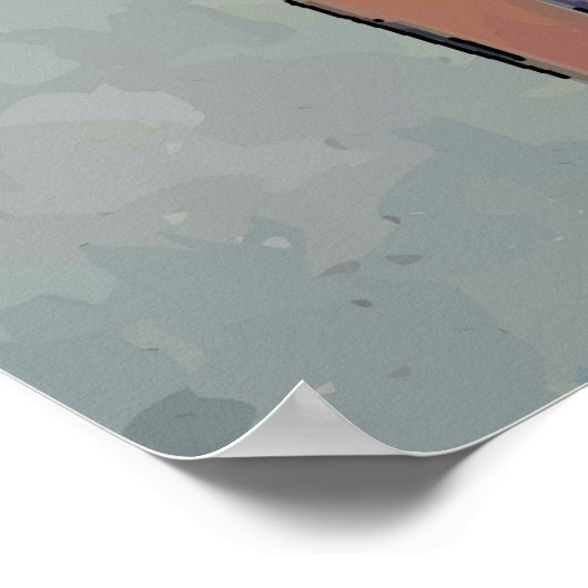 黒猫オンチェア ポスター (角)