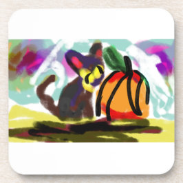 黒猫オータムコージー コースター