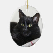 黒猫オーナメント セラミックオーナメント (右)