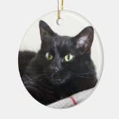 黒猫オーナメント セラミックオーナメント (左)
