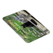 黒猫カスタマイズ可能なビジネスマグネット マグネット (右側)