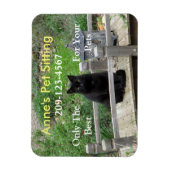 黒猫カスタマイズ可能なビジネスマグネット マグネット (縦)