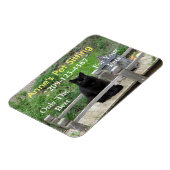 黒猫カスタマイズ可能なビジネスマグネット マグネット (左側)