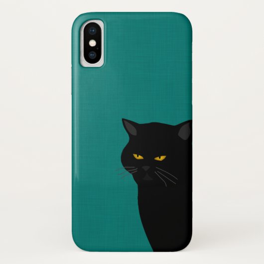 黒猫カゼメテiPhone xケース Case-Mate iPhoneケース (裏面)