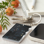 黒猫カドル キーホルダー (正面右)