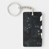 黒猫カドル キーホルダー (正面)