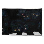 黒猫カドル 枕カバー (裏面)