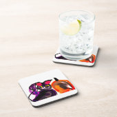 黒猫カボチャの喜び コースター (右側)