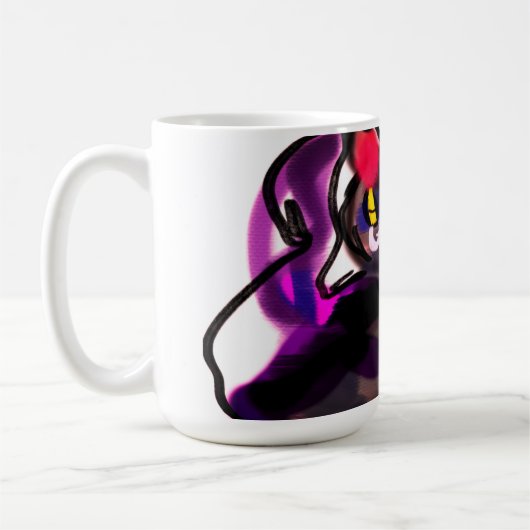 黒猫カボチャの喜び コーヒーマグカップ (左)