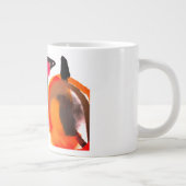 黒猫カボチャの喜び ジャンボコーヒーマグカップ (右)