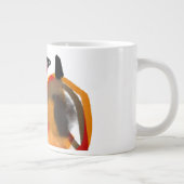 黒猫カボチャの喜び ジャンボコーヒーマグカップ (右)