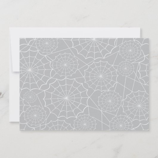 黒猫カボチャ&ソルジャーハロウィーン招待状 招待状 (裏面)