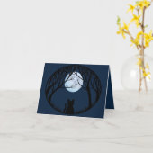 黒猫カードカスタム猫アートカード個人設定 カード (黄色い花)